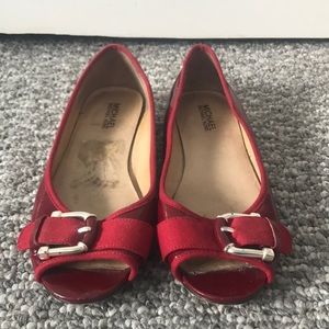 Michael kors red flats